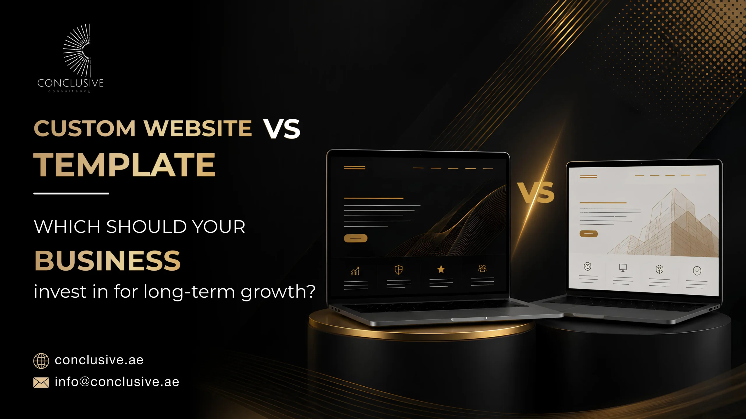 Custom website vs template